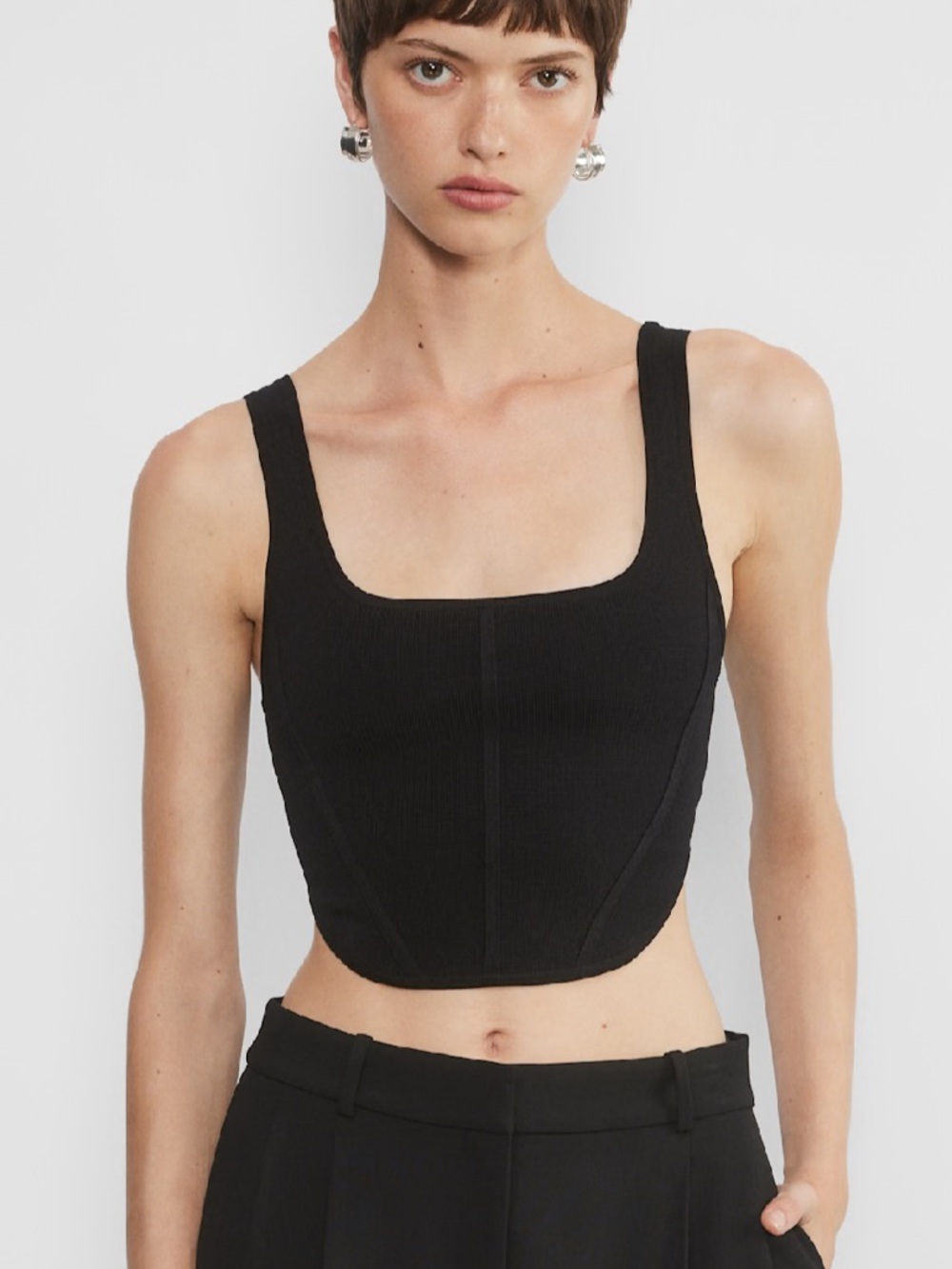 Aritzia Sculpt Knit Bustier Tank